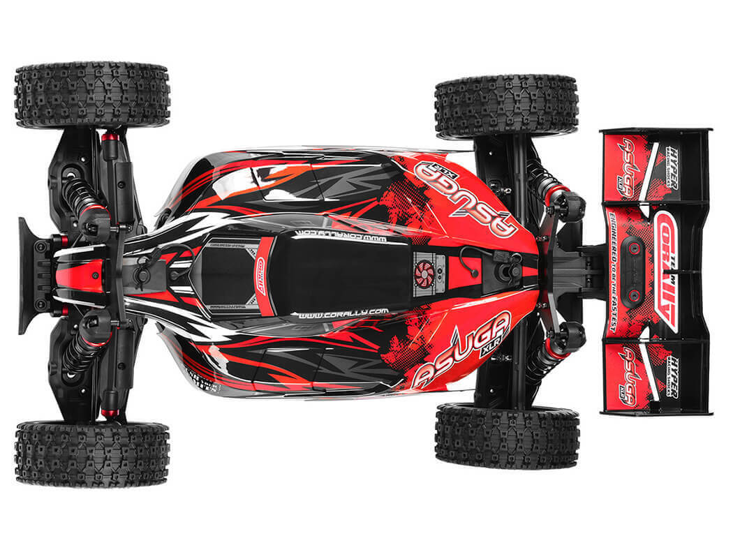 Corally Asuga Xlr 6S Roller Buggy Chassis - Red C-00488-R