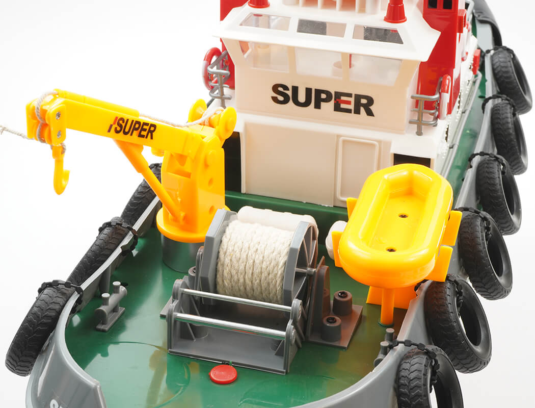 Heng Long Tug Work Boat 5Ch 2.4Ghz W/Water Hose Function Hl3810