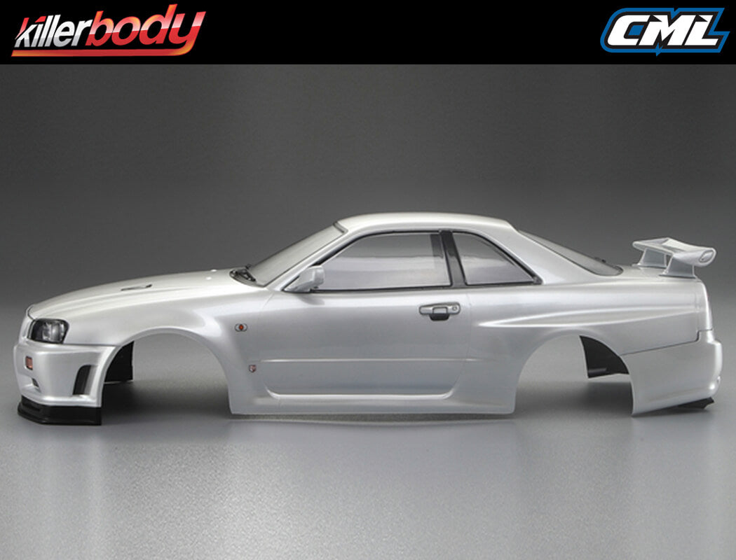 Killerbody Nissan Skyline R34 195Mm Finished Body-White KB48644