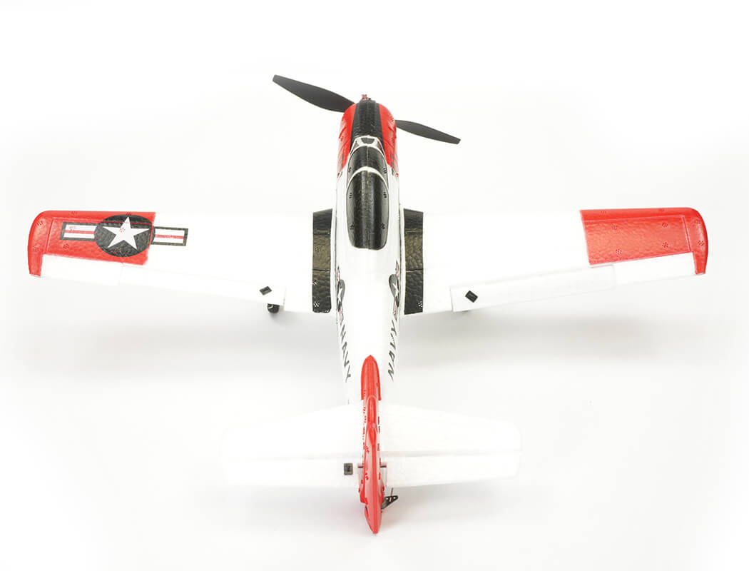 Volantex T-28 Trojan 4Ch 400Mm Brushed W/Gyro Epp Rtf V761-9