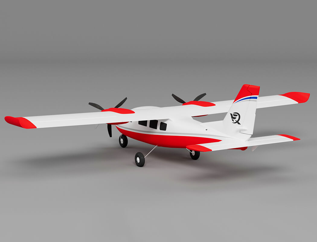 X-Fly Xfly P68 Twin 850Mm Wingspan Without Tx/Rx/Battery - Red XF114P-R