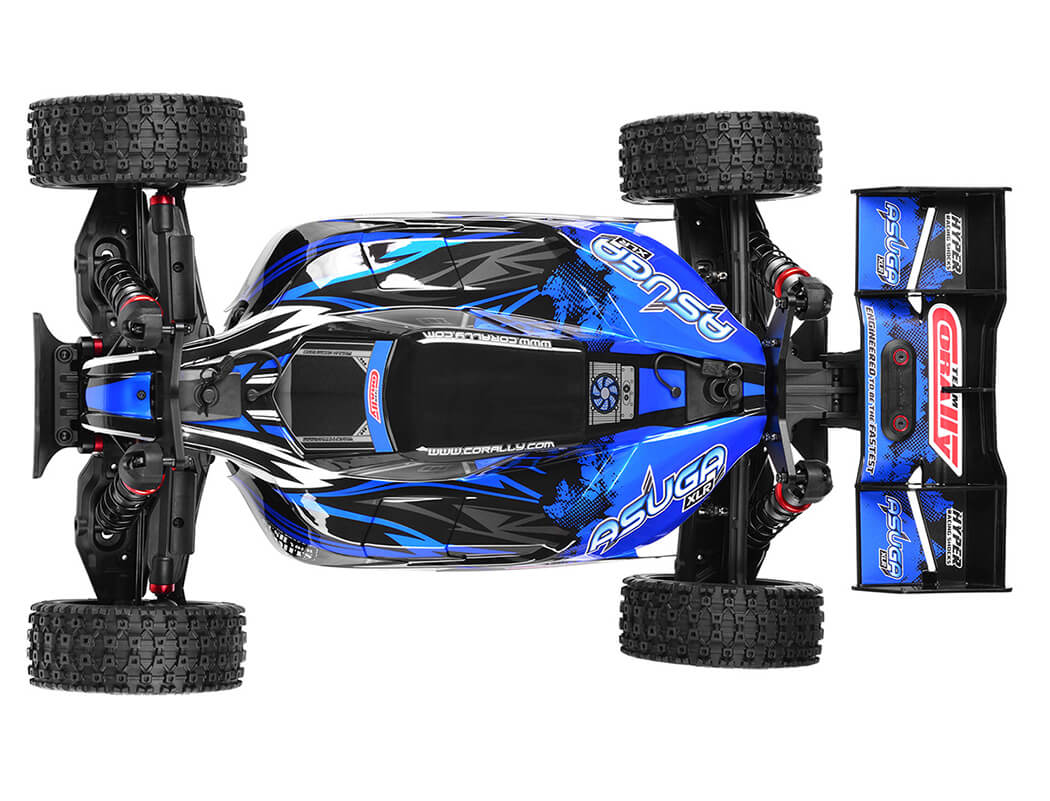 Corally Asuga Xlr 6S Roller Buggy Chassis - Blue C-00488-B