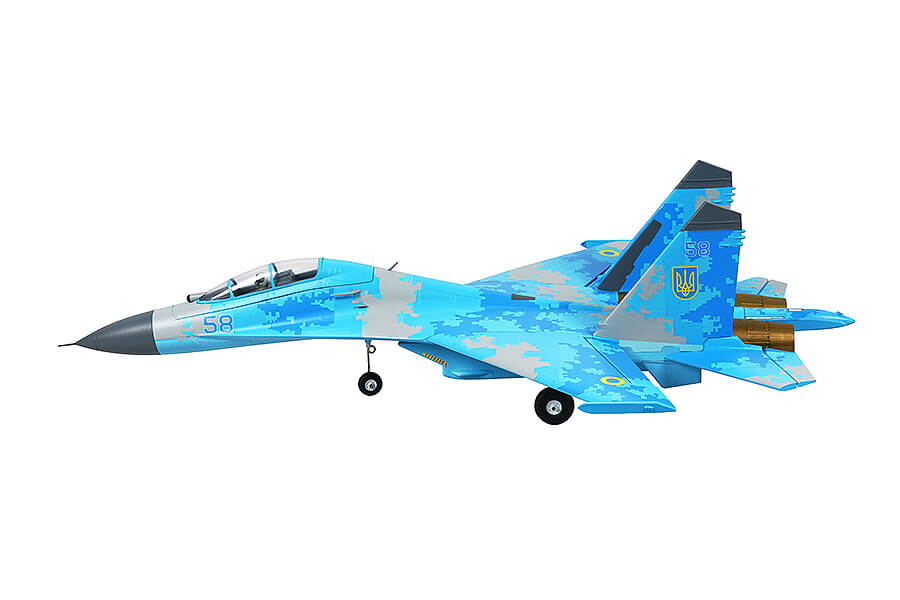 X-Fly Xfly Twin 50Mm Su-27 Edf 750Mm Jet W/O Tx/Rx/Batt - Blue Camo XF109P-C