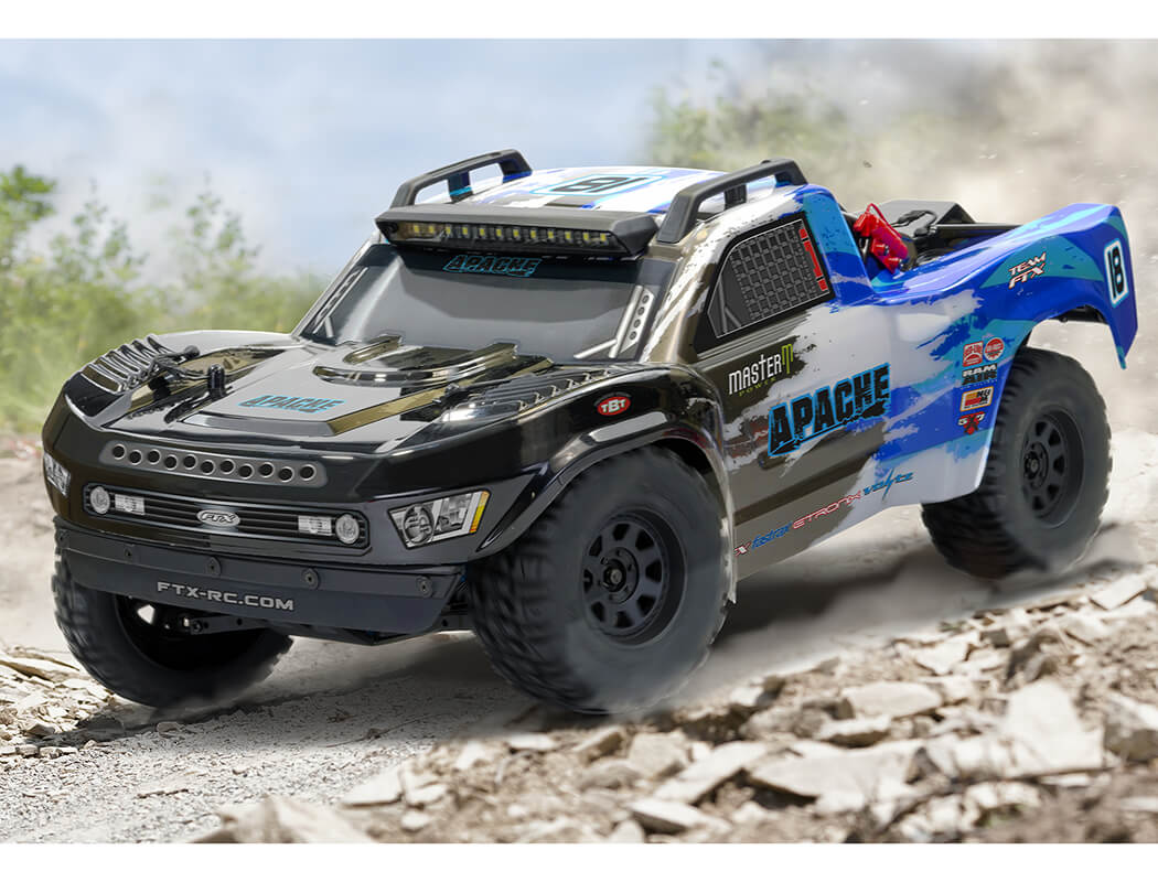 FTX Apache 1/10 Brushless Trophy Truck RTR - Blue FTX5498B