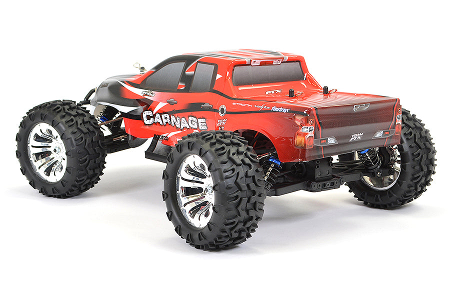 FTX Carnage 2.0 1/10 Brushed Truck 4Wd RTR - Red FTX5537R