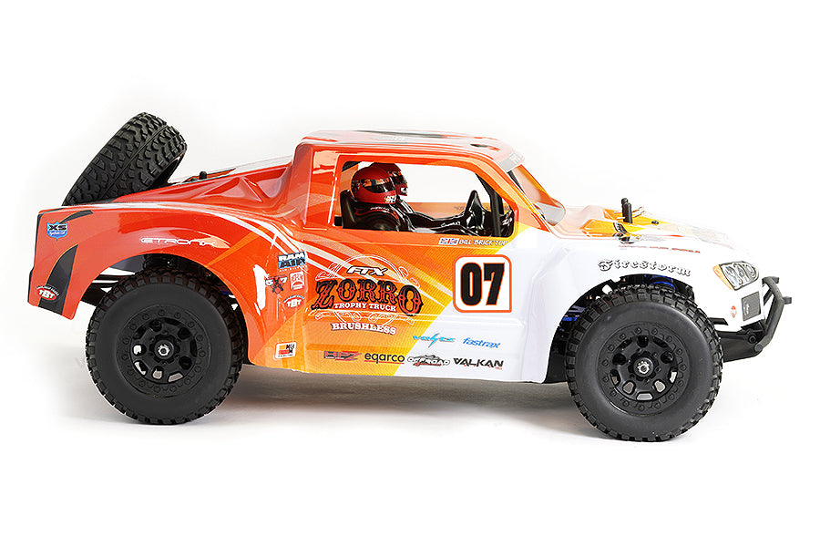 FTX Zorro 1/10 Trophy Truck Ep Brushless 4Wd Rtr-Orange/White FTX5557WO