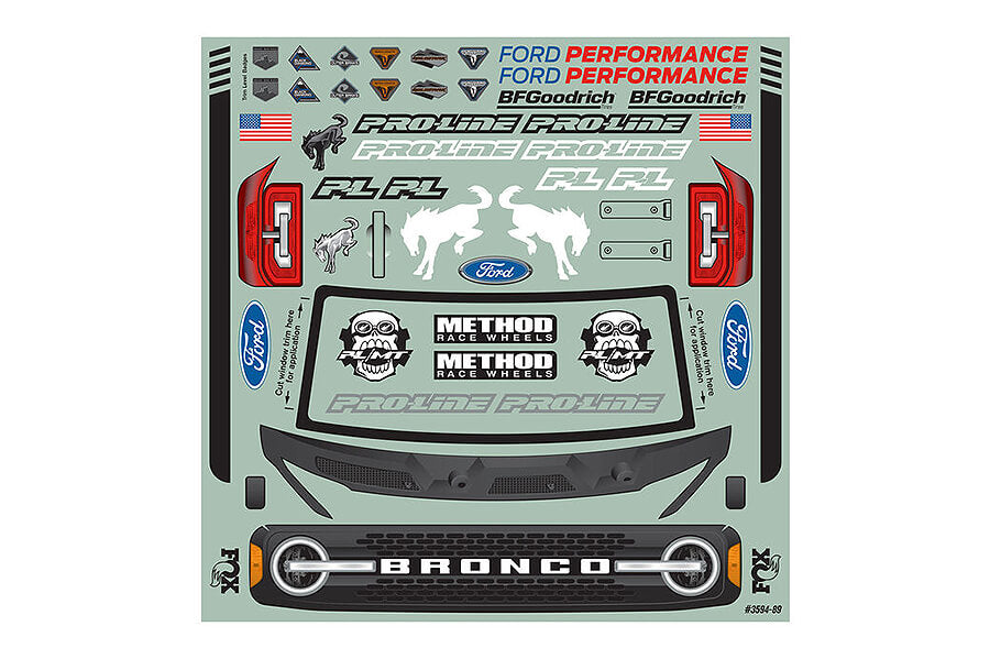 PROLINE 2021 FORD BRONCO CLEAR BODY FOR MAXX/E-REVO EXT. POST
