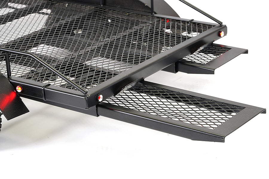 FASTRAX SCALE DUAL AXLE TRUCK CAR TRAILER w/RAMPS & LEDs