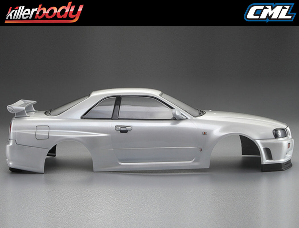 Killerbody Nissan Skyline R34 195Mm Finished Body-White KB48644