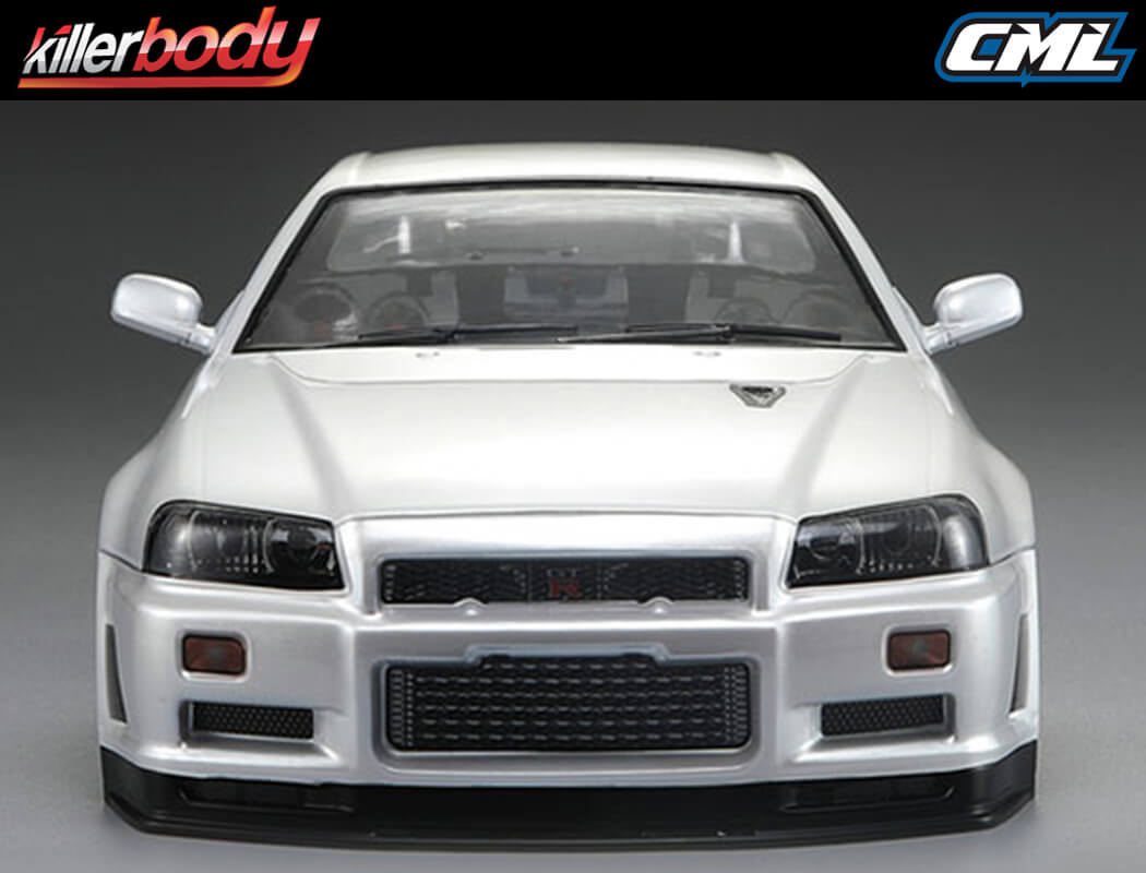 Killerbody Nissan Skyline R34 195Mm Finished Body-White KB48644