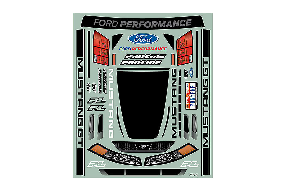 PROLINE 1999 FORD MUSTANG CLEAR DRAG BODY FOR 22S/DR10