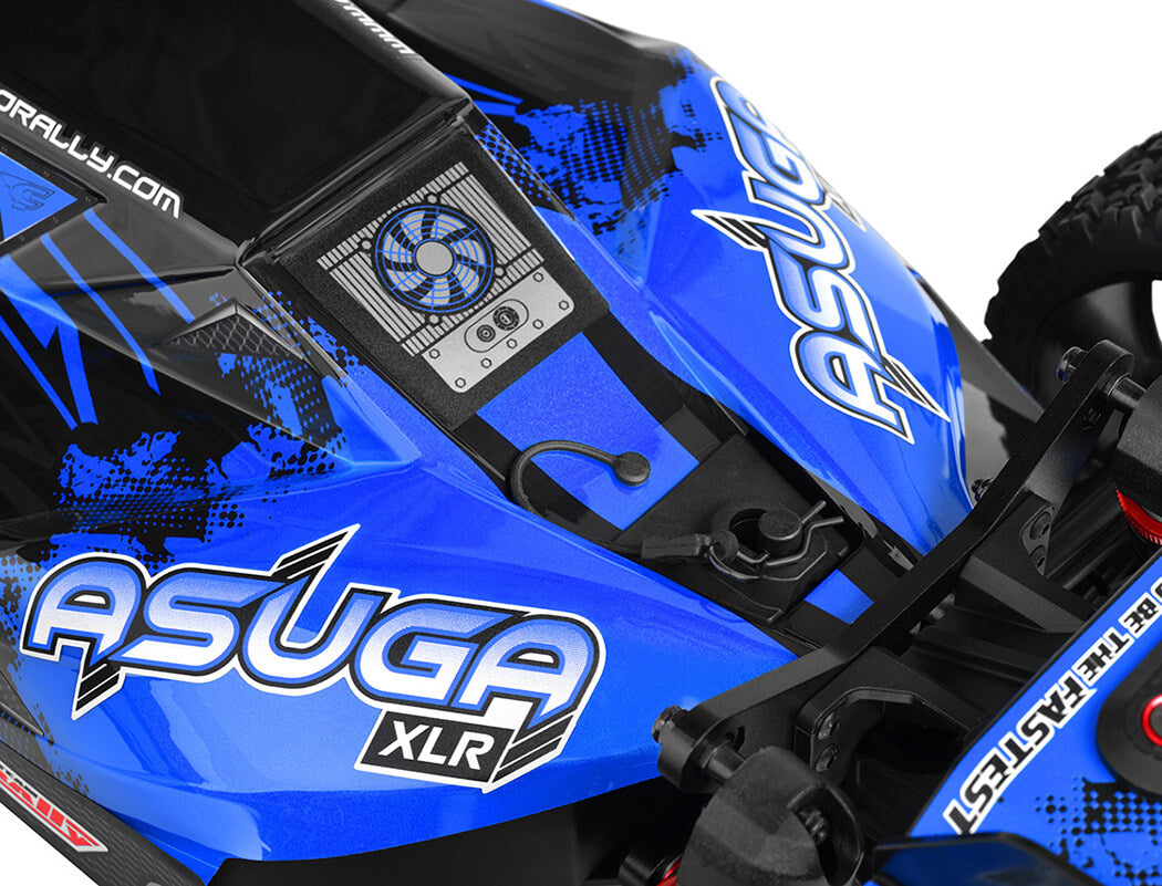 Corally Asuga Xlr 6S Roller Buggy Chassis - Blue C-00488-B