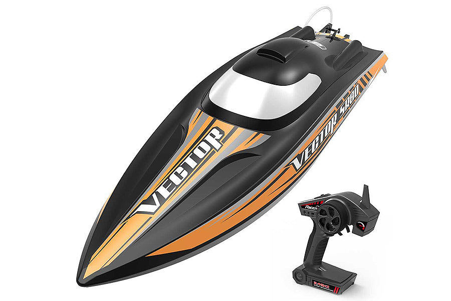 VOLANTEX VECTOR SR80 BRUSHLESS BOAT (NO BATT)- BLACK/ORANGE