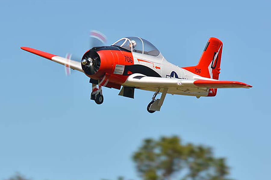 FMS 1400MM T-28D TROJAN V4 PNP RED (NO REFLEX)