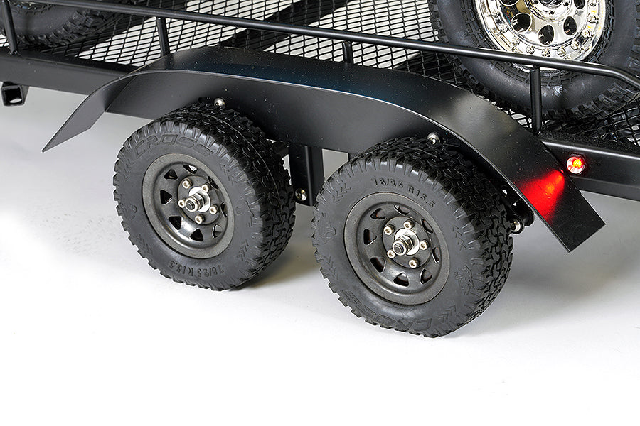 FASTRAX SCALE DUAL AXLE TRUCK CAR TRAILER w/RAMPS & LEDs