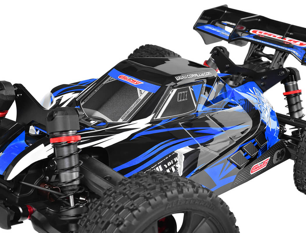 Corally Asuga Xlr 6S Roller Buggy Chassis - Blue C-00488-B