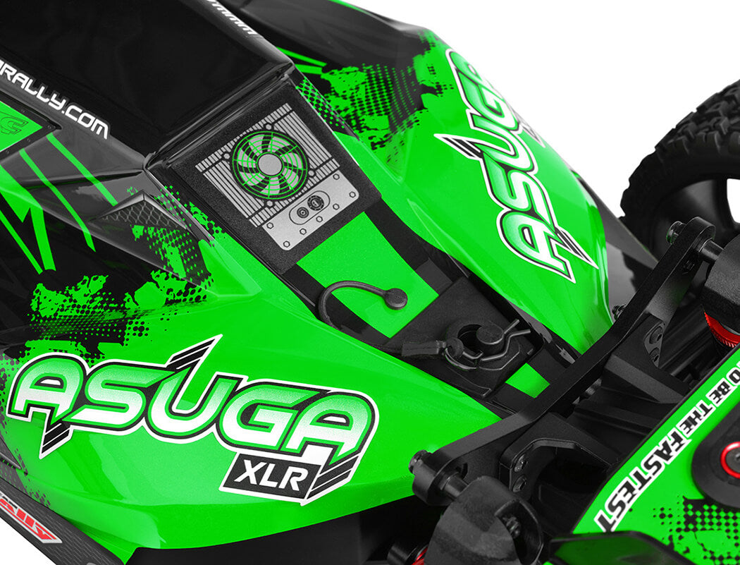 Corally Asuga Xlr 6S Roller Buggy Chassis - Green C-00488-G