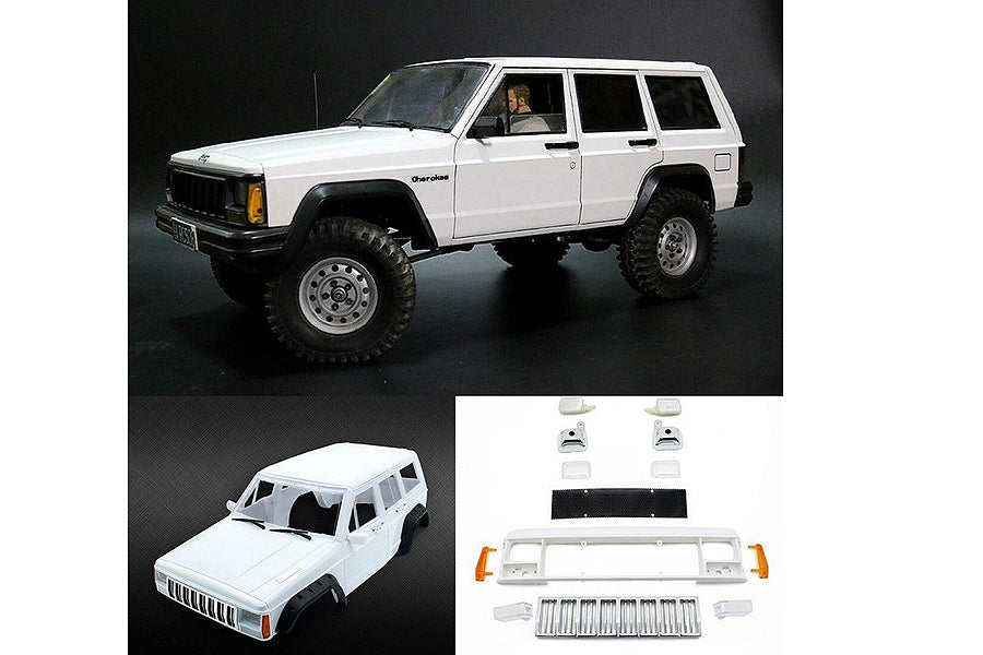 FASTRAX 1/10 ROCKEE FULLCAB & INTERIOR HARDBODY 313mm - White