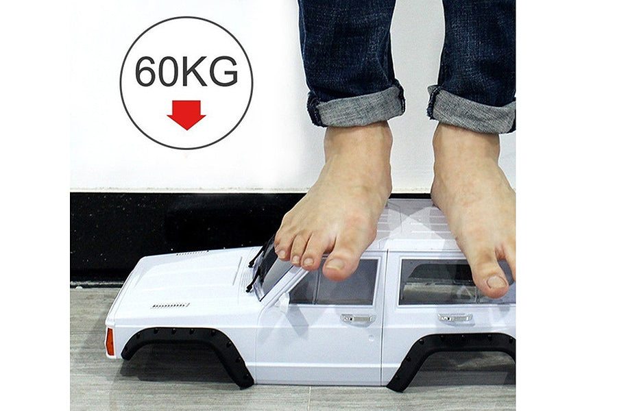 FASTRAX 1/10 ROCKEE FULLCAB & INTERIOR HARDBODY 313mm - White