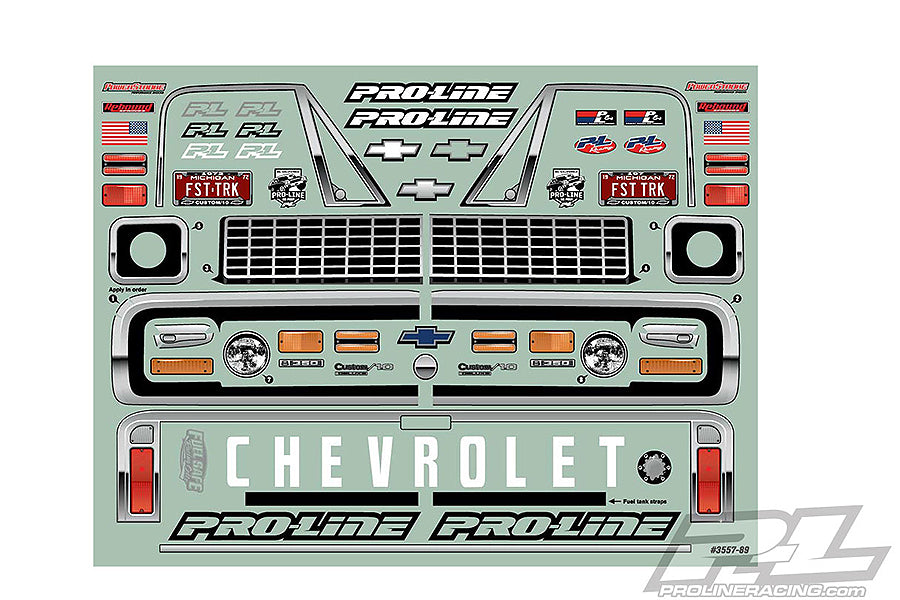 Pro-Line Proline 1972 Chevy C-10 Clear Drag Body For 2Wd Drag Truck PL3557-00