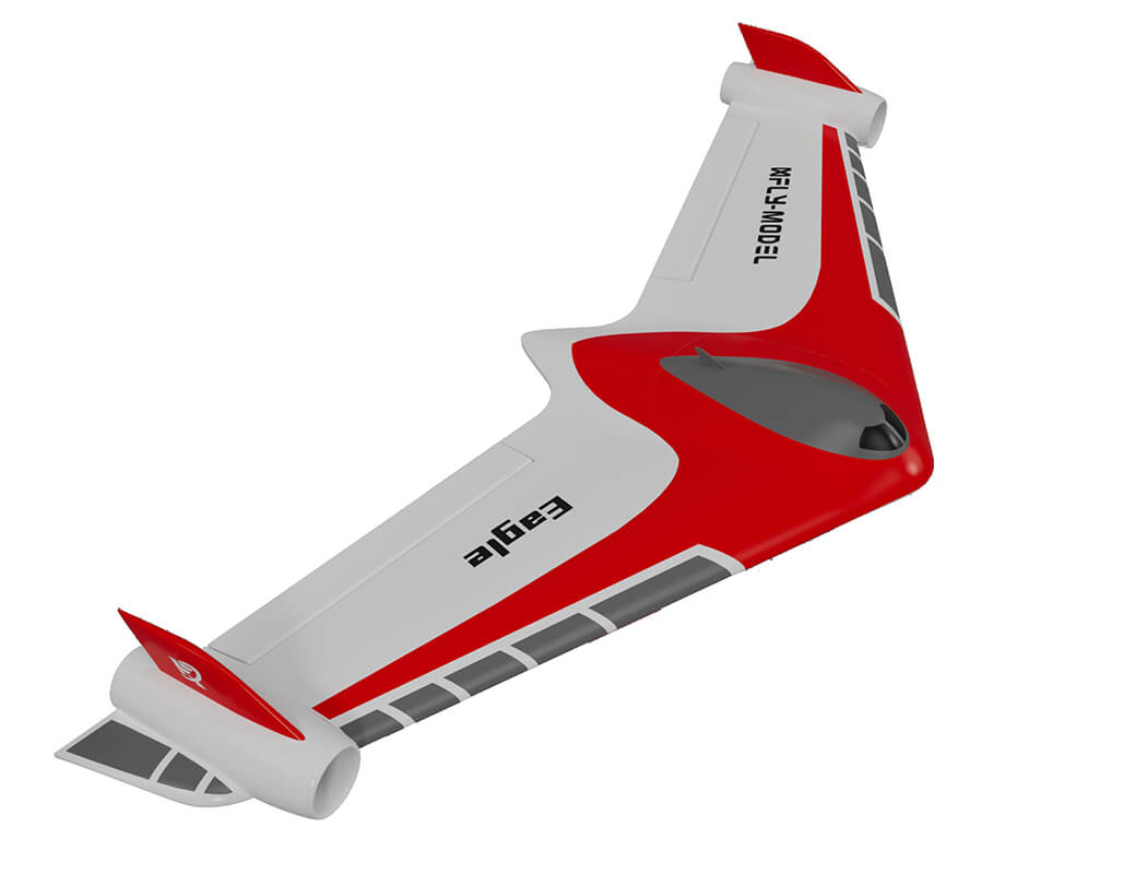 X-Fly Xfly Eagle 40Mm Edf Flying Wing With Gyro - Red (XF115PG-R)