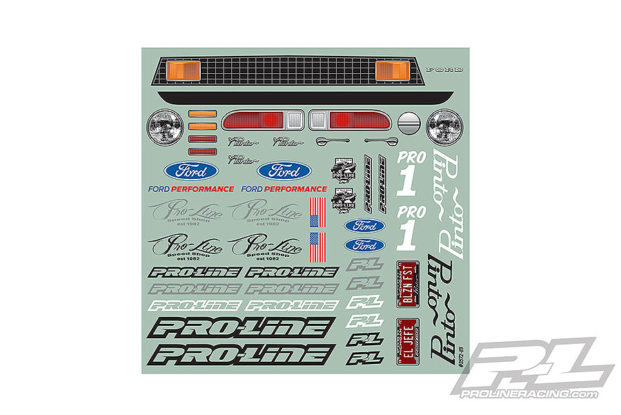 Pro-Line Proline 1972 Ford Pinto Clear Drag Body For 11.25" Drag Cars PL3572-00