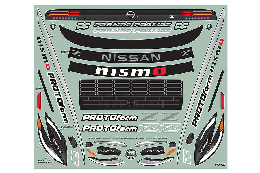 Pro-Line Proline 2023 Nissan Z Clear Body Arrma Vendetta/Infraction PRM158300