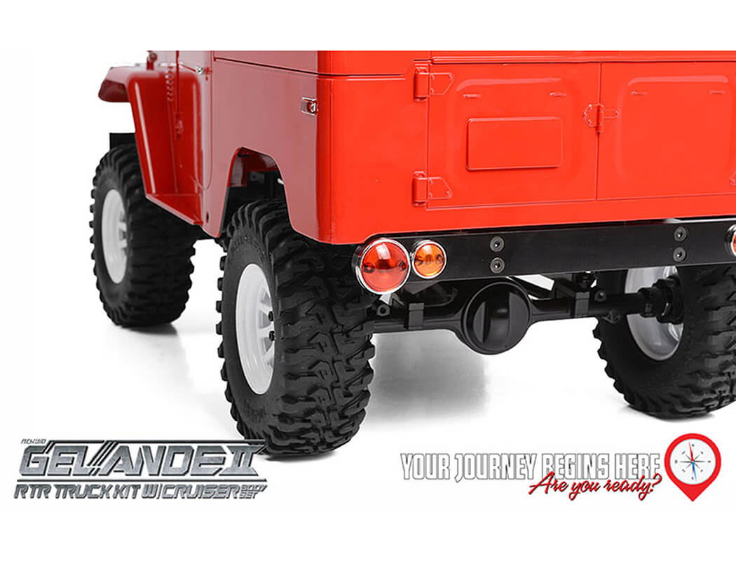 RC4WD GELANDE II RTR TRUCK W/CRUISER BODY SET (RED)