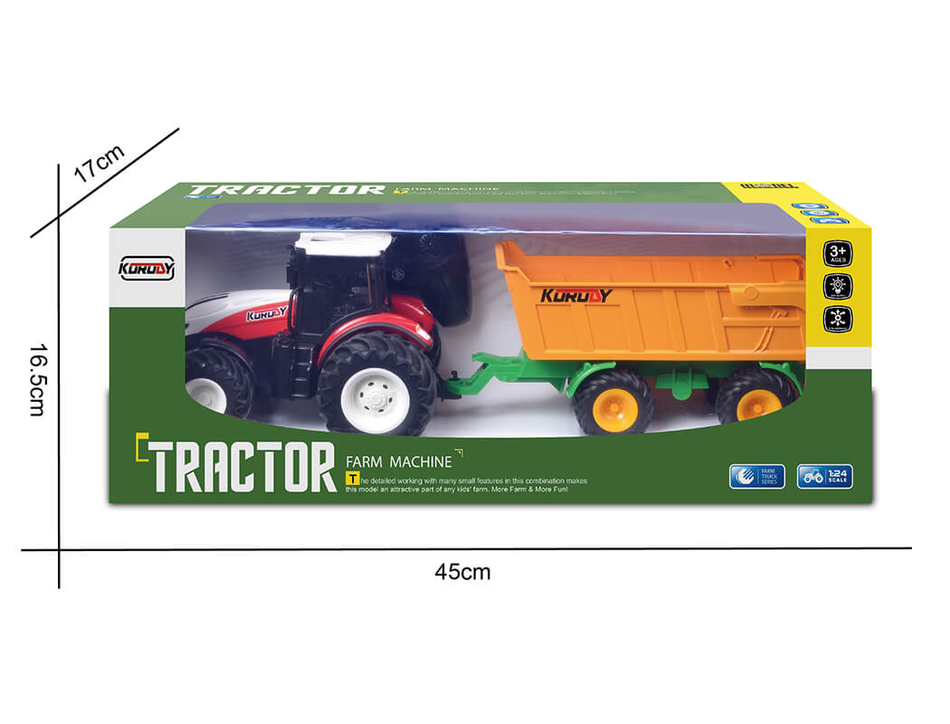 KORODY RC 1:24 TRACTOR WITH TIPPING TRAILER 2