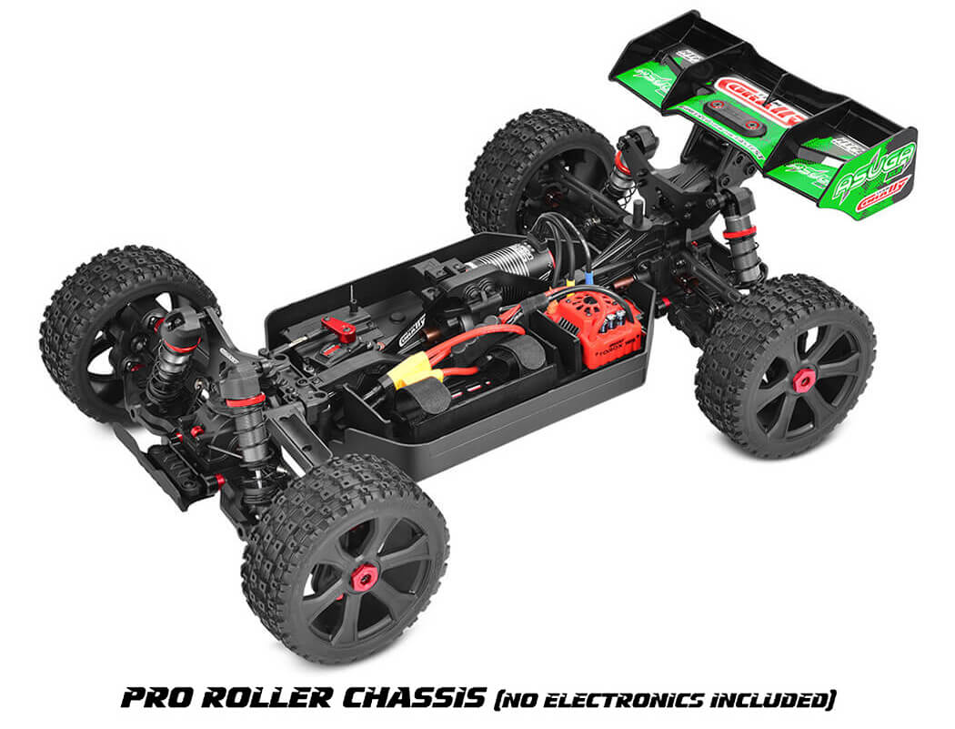 Corally Asuga Xlr 6S Roller Buggy Chassis - Green C-00488-G