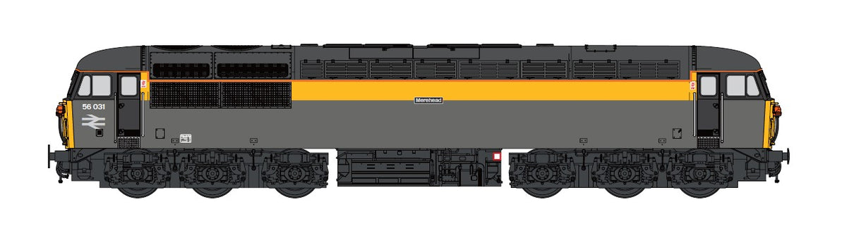 Class 56 031 'Merehead' BR Dutch Grey/Yellow (DCC-Fitted)