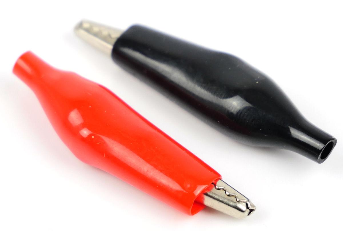 Gaugemaster Electrics Crocodile Clips Red/Black (Pair) GM28