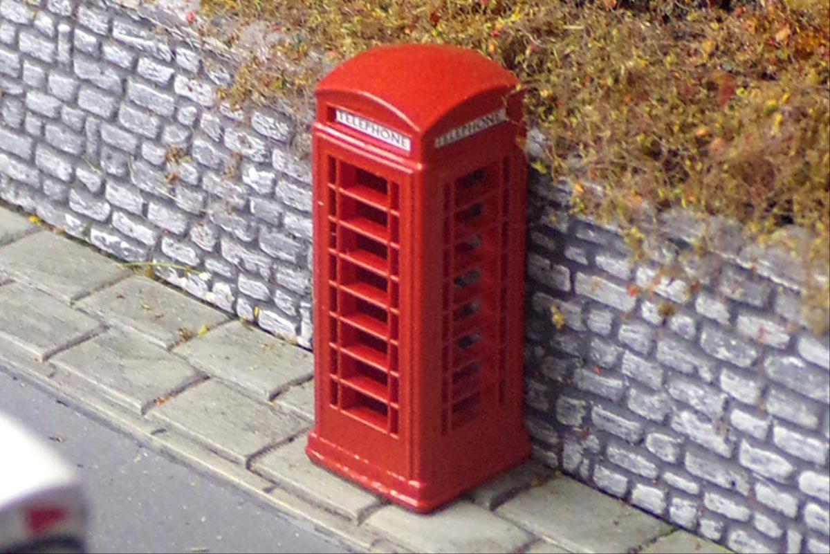 GM Structures Telephone Box (Pre-Built) GM461
