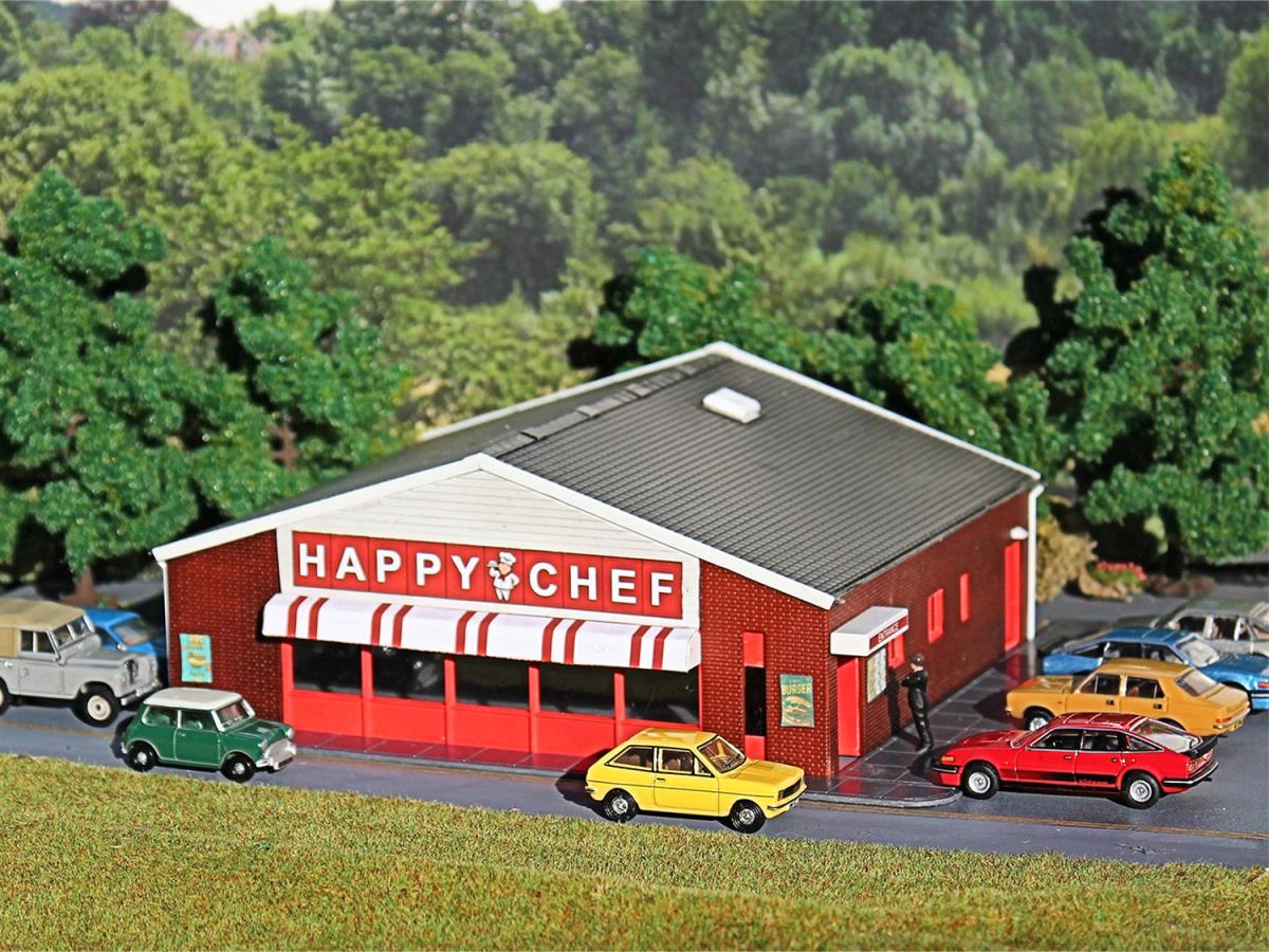 GM Structures Fordhampton Happy Chef Roadside Cafe Kit GM475