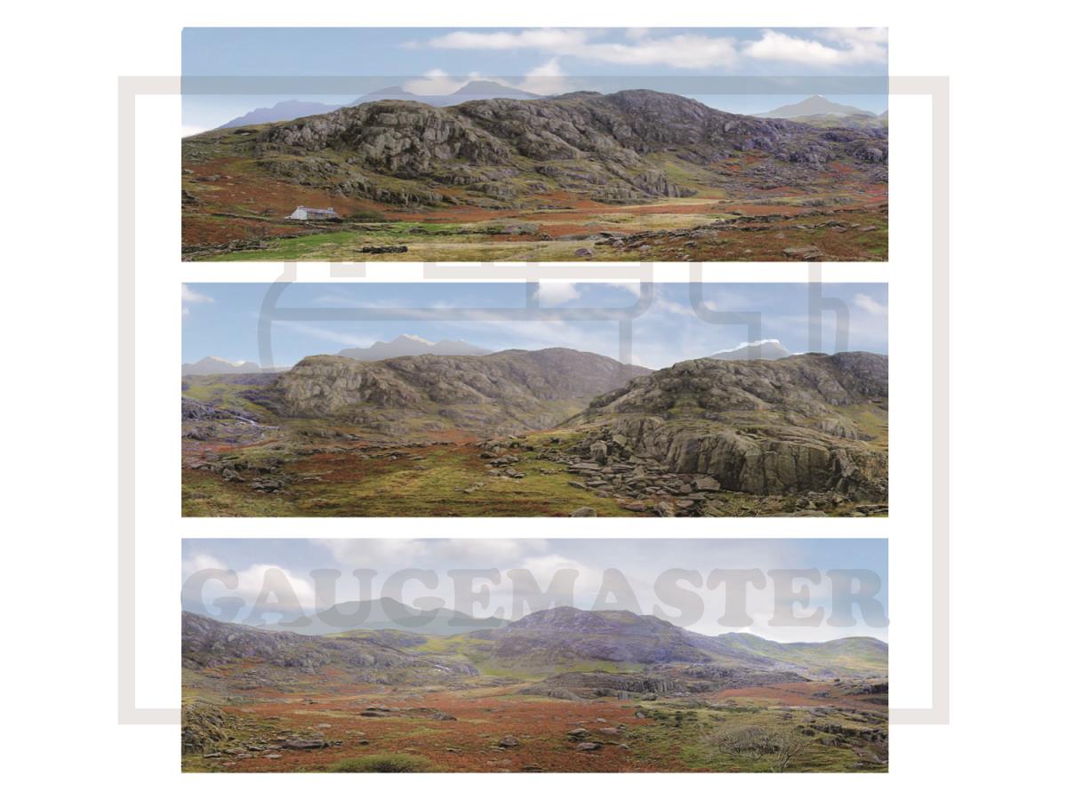 Gaugemaster Scenics The Mountains Large Photo Backscene (2744x304mm) GM710