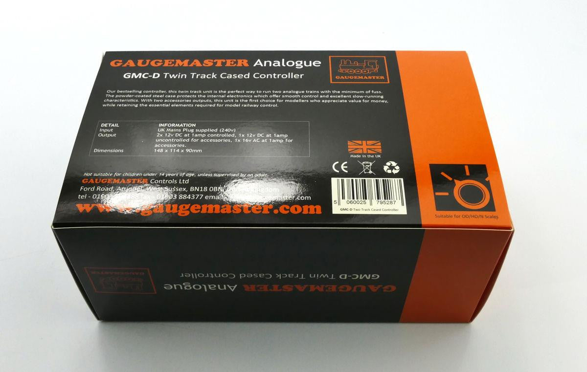 Gaugemaster GMC-D controller for twin track model railways.