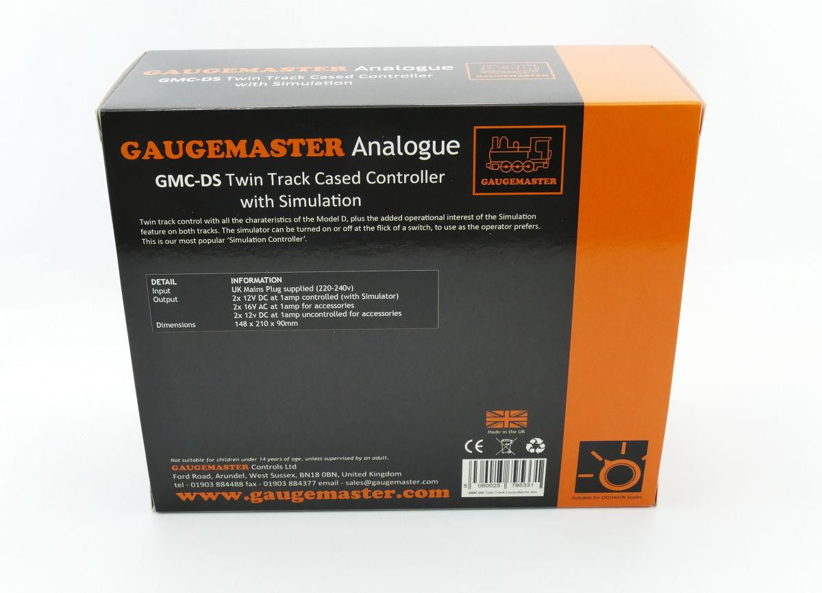 Gaugemaster Controls Twin Track Cased Controller with Simulation GMC-DS
