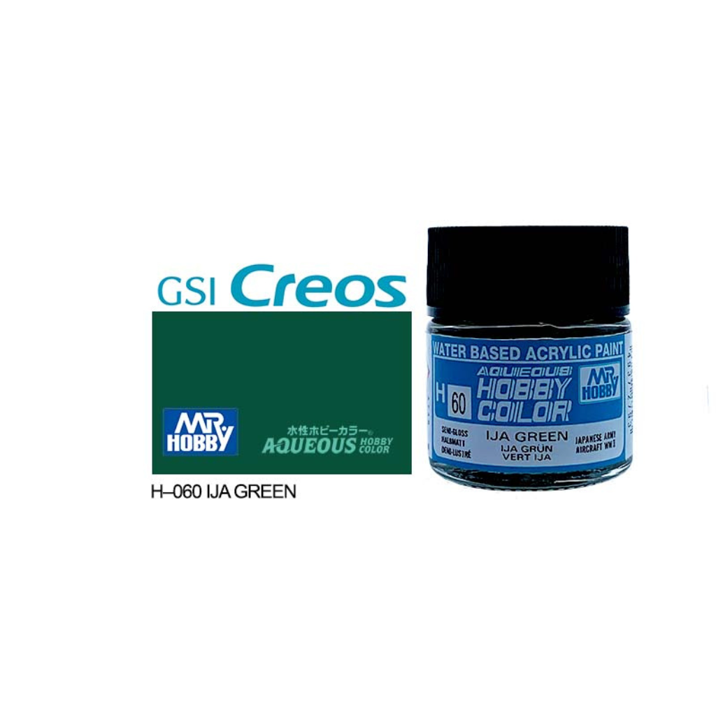Mr Hobby Aqueous Hobby Color 10ml H-060 IJA Green (J)