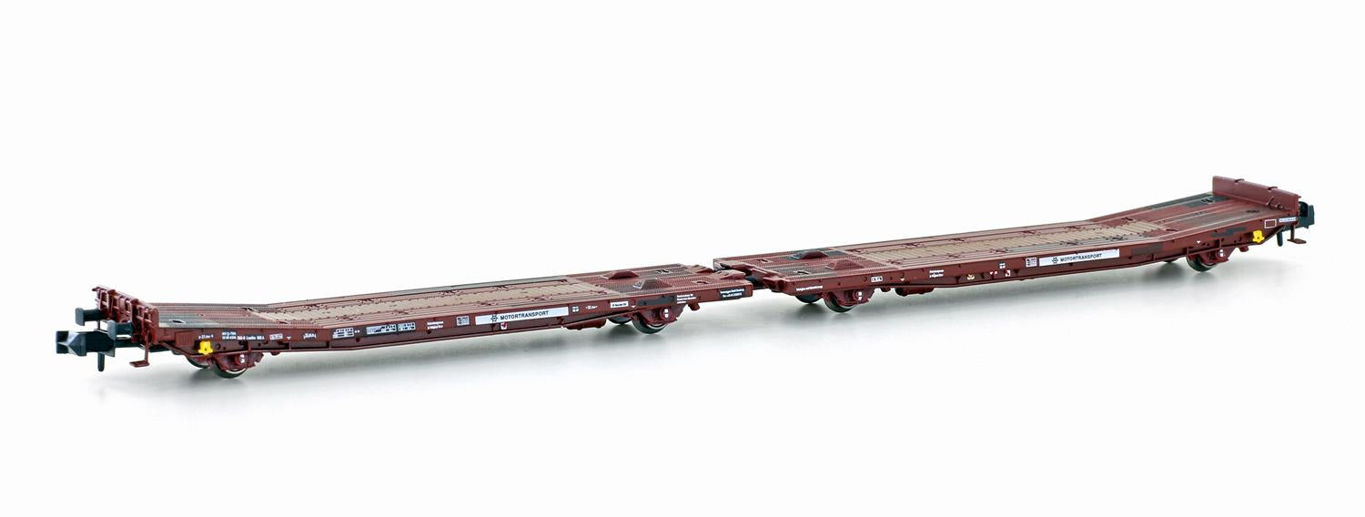 Hobbytrain Motortransport TWA 800A Double Flat Wagon VI H23783