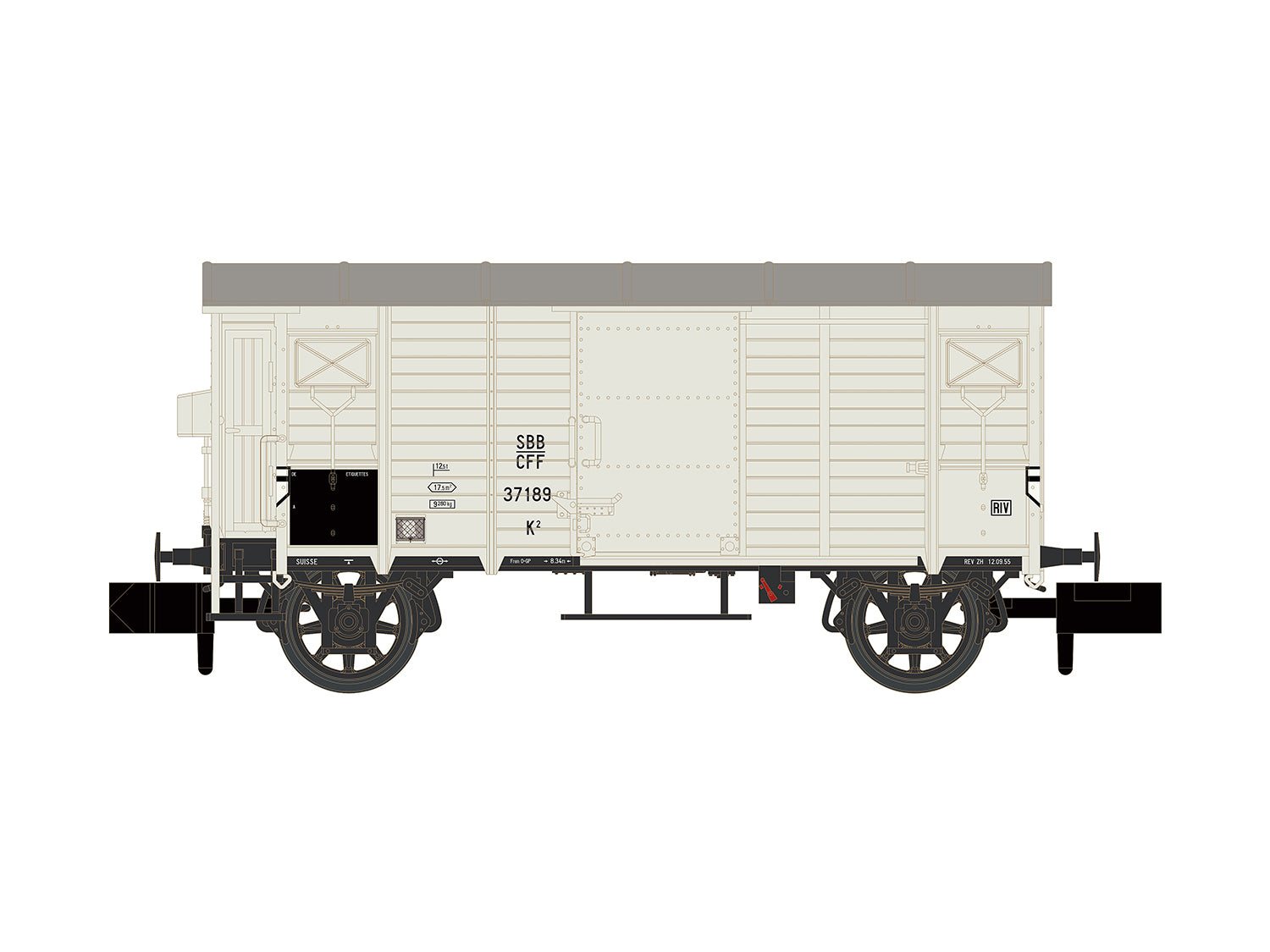 Hobbytrain SBB K2 Van III H24206