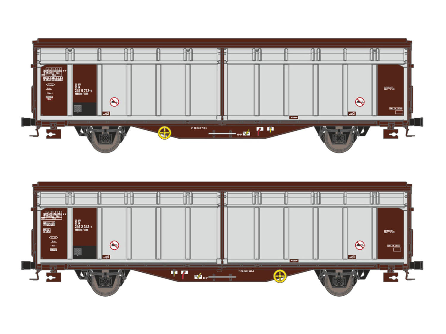 Hobbytrain DR Hbbillns Van Set (2) IV H24653