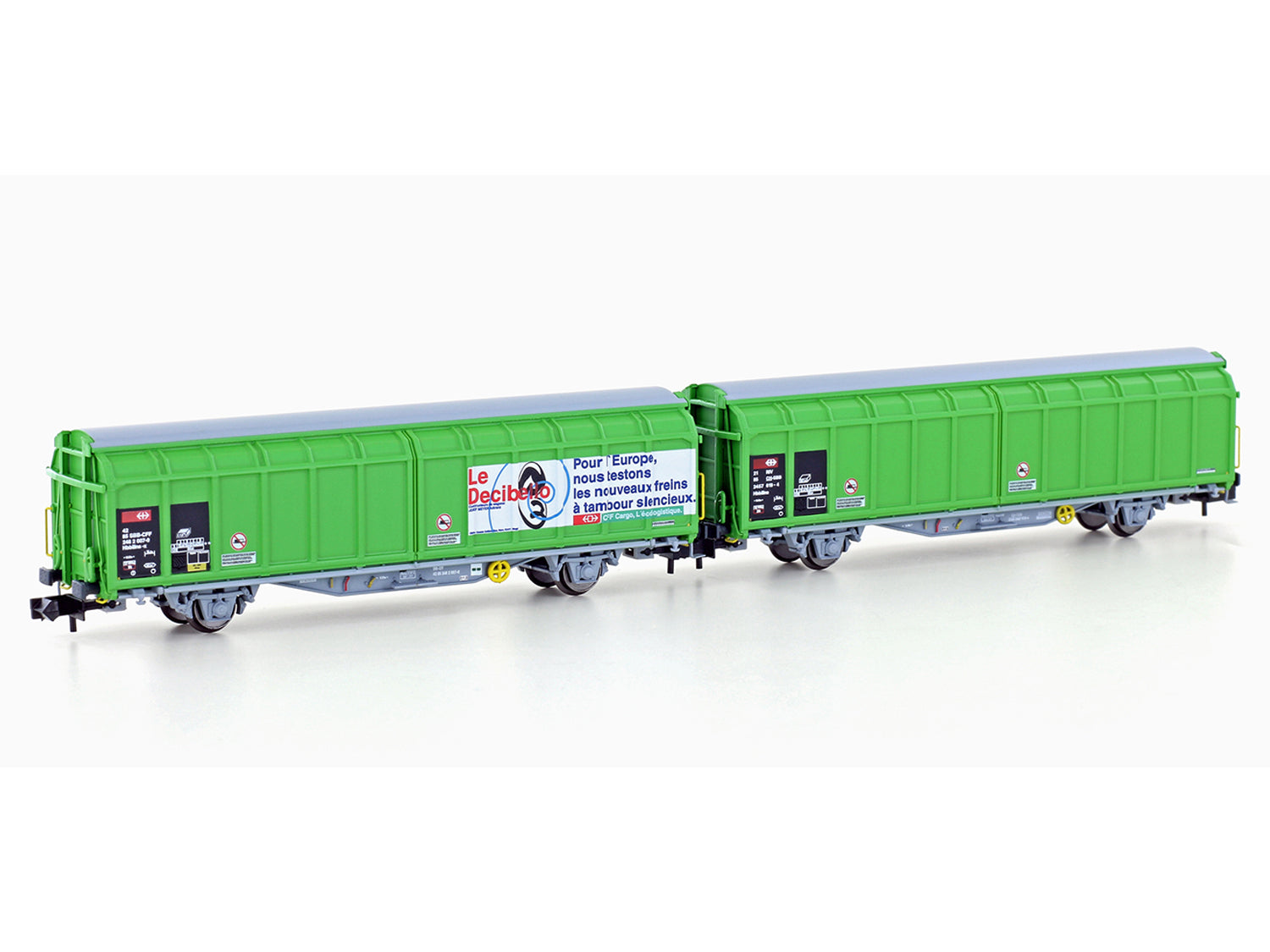 Hobbytrain SBB Cargo Hbbillns-x Decibello Van Set (2) VI H24664