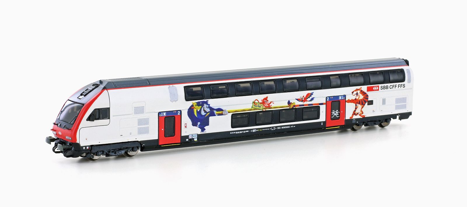 Hobbytrain SBB IC2020 2nd Class Bi-Level Driving Coach VI H25123