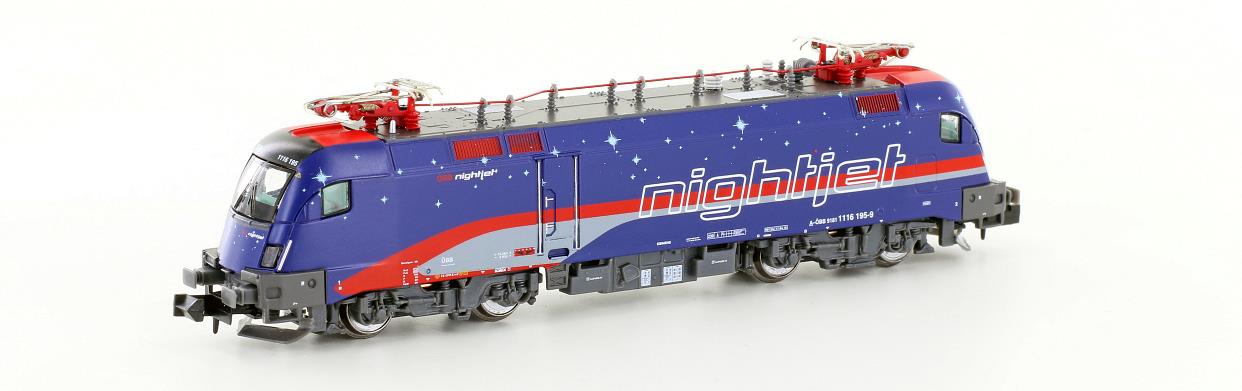 Hobbytrain OBB Nightjet Rh1116 Taurus Electric Loco VI (DCC-Sound) H2783S