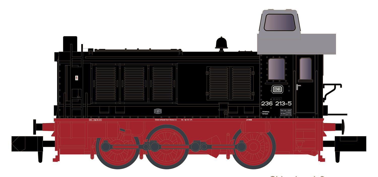 Hobbytrain DB BR236 Diesel Locomotive IV H28251