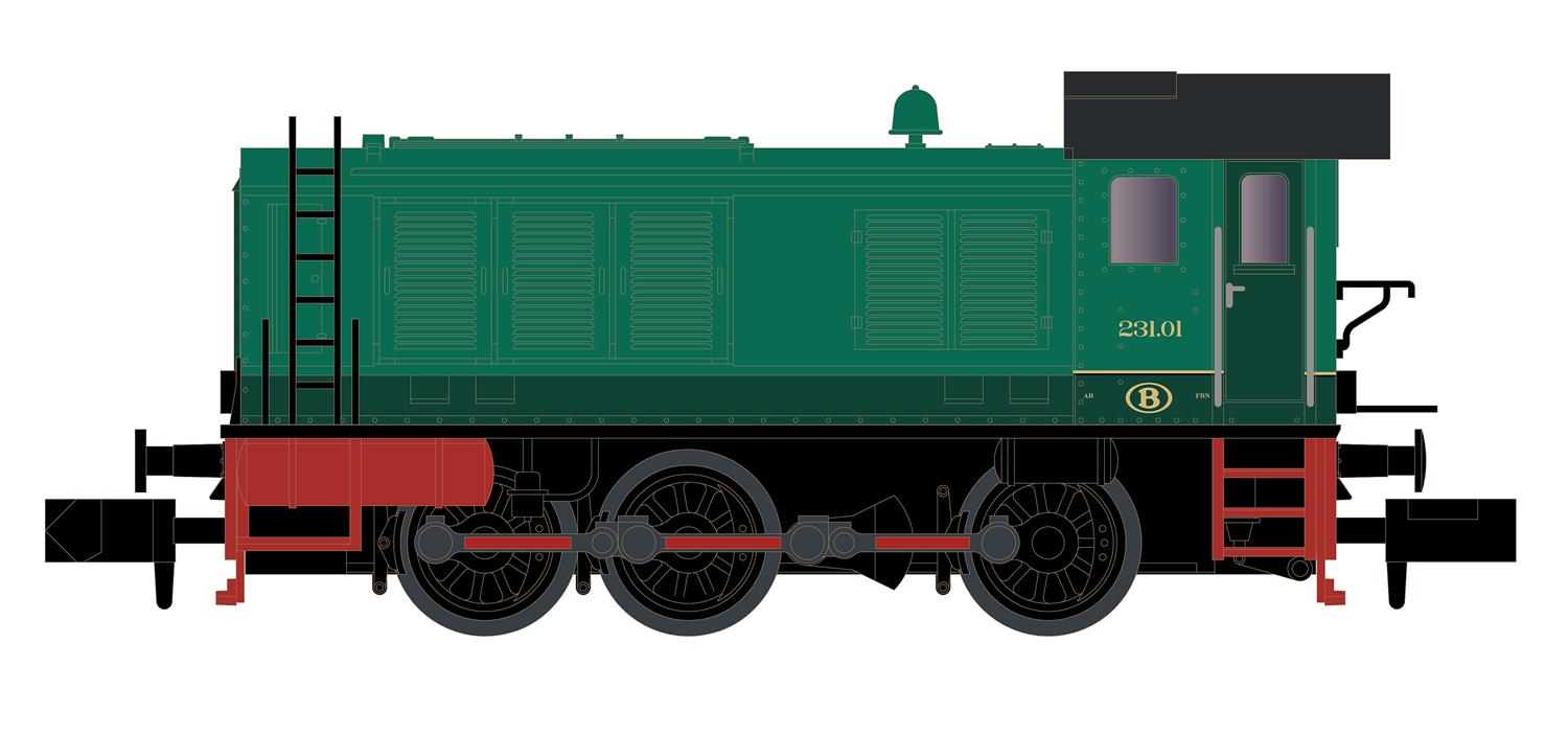Hobbytrain SNCB HLD 231 Diesel Locomotive III H28253