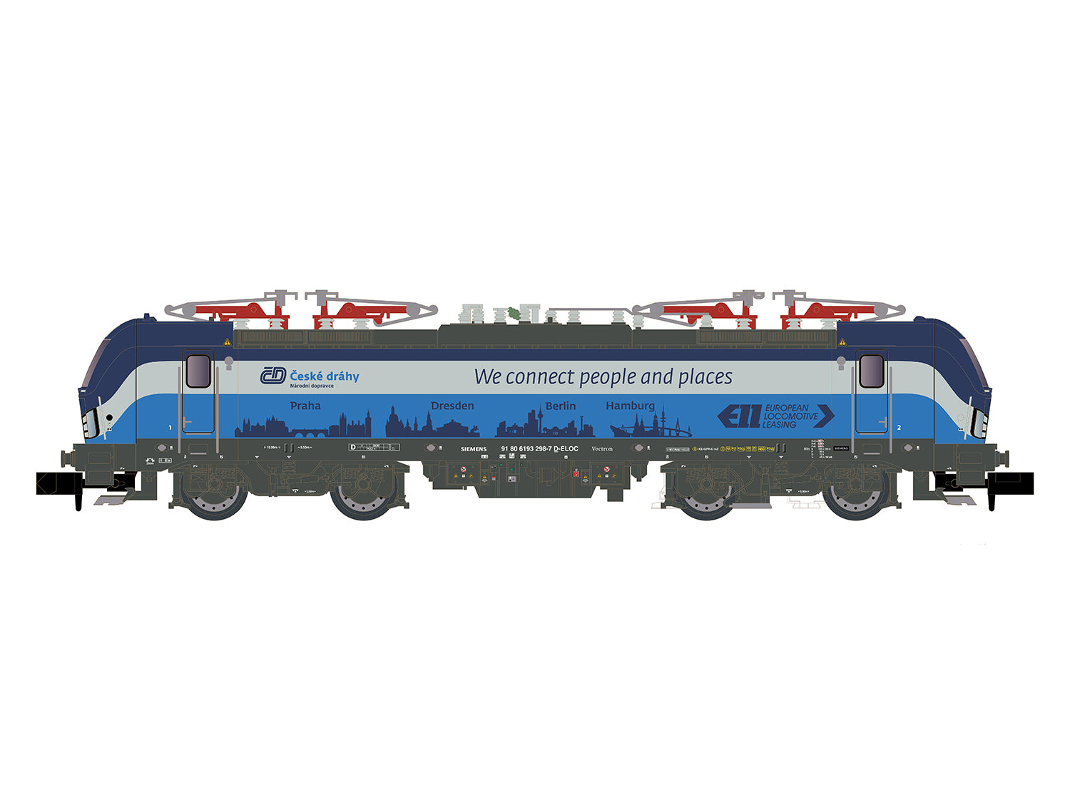 Hobbytrain ELL/CD BR193 298 Electric Locomotive VI H30176