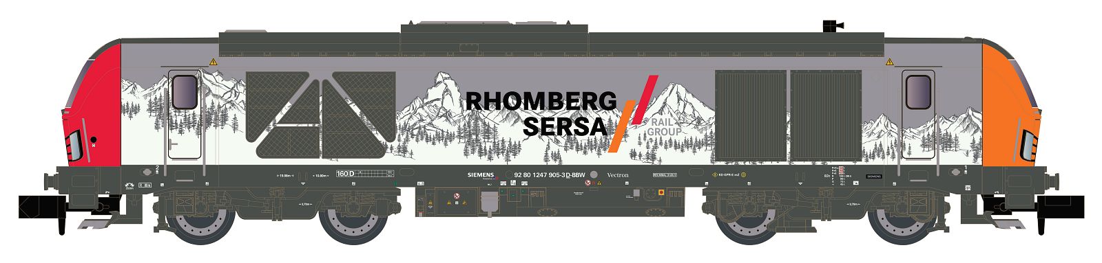 Hobbytrain Rhomberg-Sersa Rh1247 Vectron Diesel Locomotive VI H3114