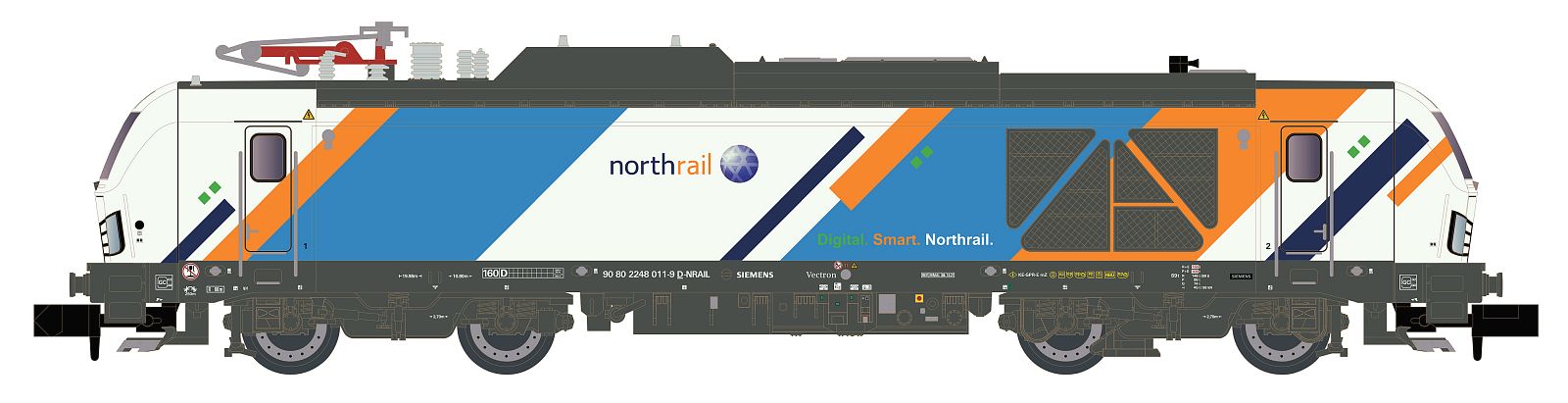 Hobbytrain Paribus-Northrail BR248 Vectron Dual Mode Locomotive VI H3124