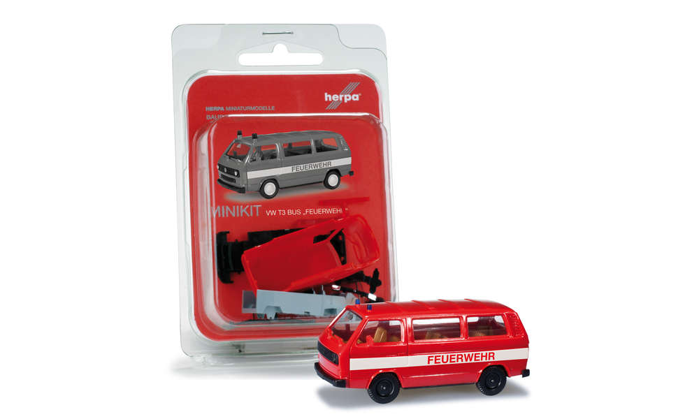 Herpa Minikit VW T3 Bus Fire Brigade HA012591